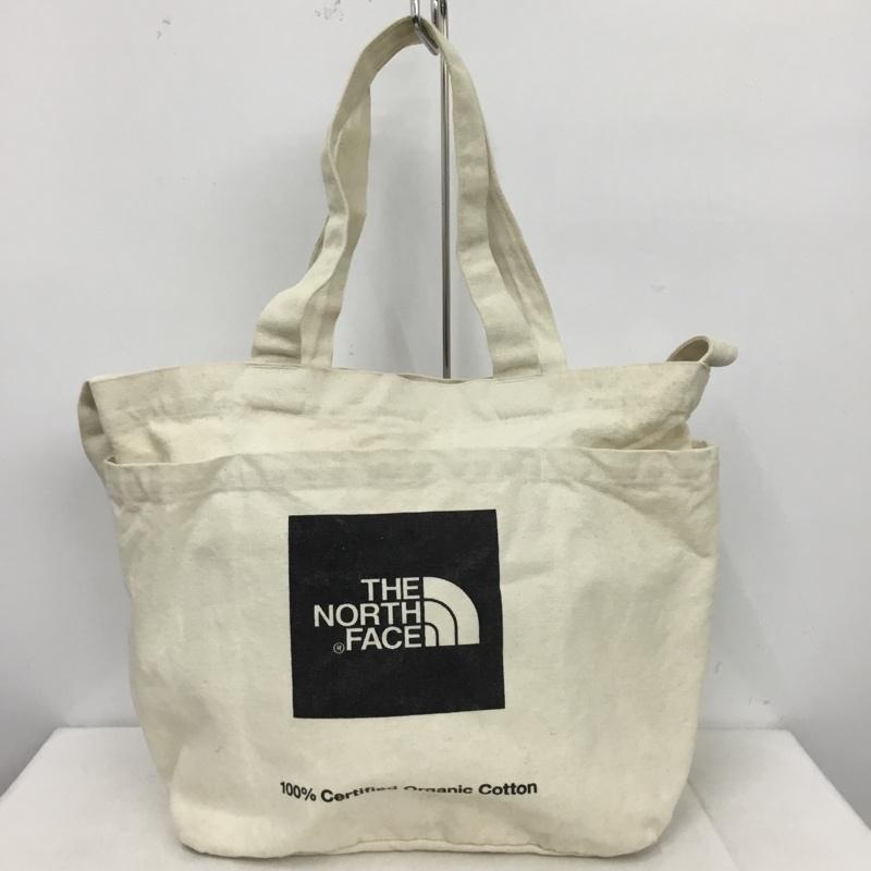 ザノースフェイス THE NORTH FACE トートバッグ トートバッグ Utility Tote オーガニックコットン 2WAY ショルダー ロゴ、文字 アイボリー / アイボリー / X 黒 / ブラック /  メンズ USED 古着 中古 10147141