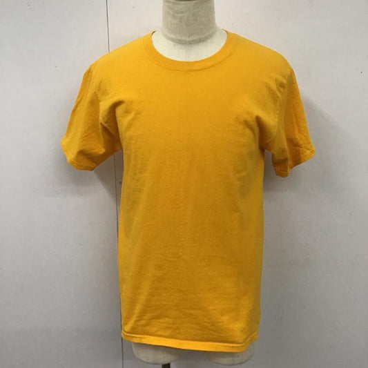チャンピオン Champion Tシャツ 半袖 クルーネック M ワンポイント 橙 / オレンジ /  メンズ USED 古着 中古 10116804