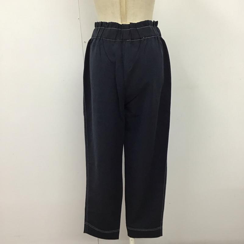ザラ ZARA パンツ スラックス スラックスパンツ ワイドパンツ カジュアルパンツ XS 無地 紺 / ネイビー /  レディース USED 古着 中古 10122533