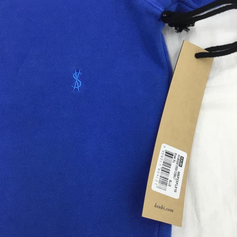 スビ KSUBI トレーナー 長袖 4 X 4 Biggie Crew Cobalt MSP23FL010 XL 刺繍 X プリント 青 / ブルー /  メンズ USED 古着 中古 10122737