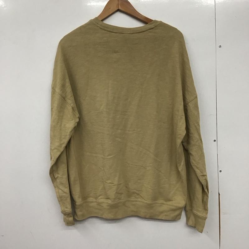 チャムス CHUMS カットソー 長袖 長袖カットソー クルーネックカットソー プリントカットソー M ロゴ、文字 ベージュ / ベージュ /  メンズ USED 古着 中古 10144948