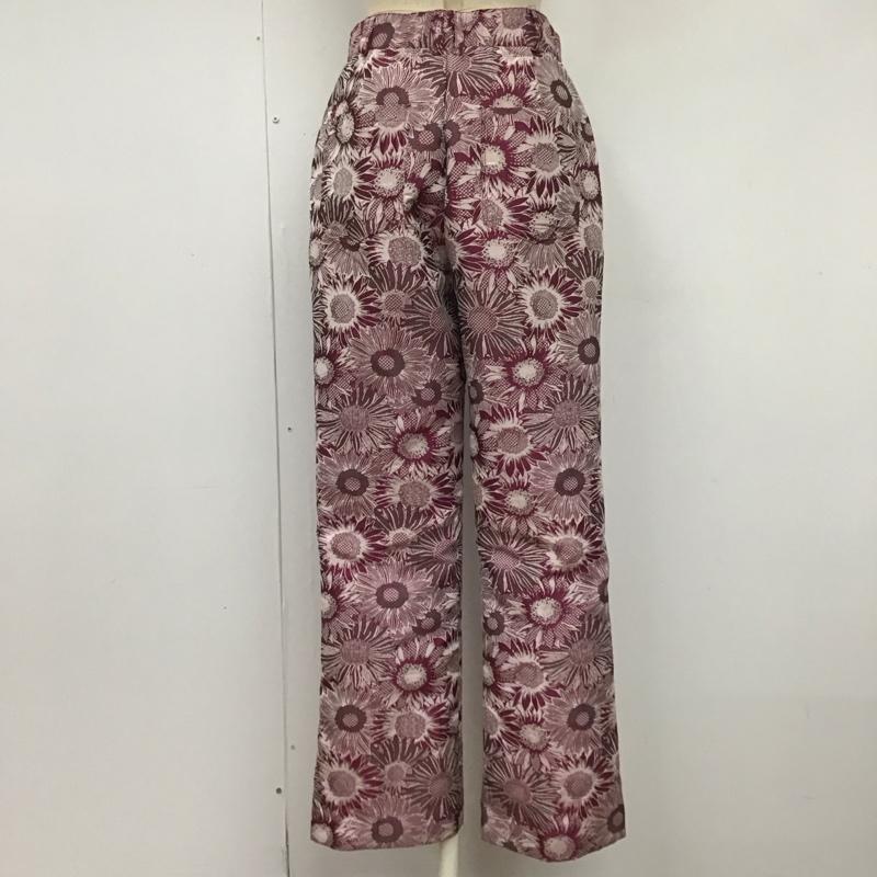 ジーナシス JEANASIS ボトムス ボトムス JS050691MC ハイウエストパンツ 花柄 M 総柄 紫 / パープル /  レディース USED 古着 中古 10122635