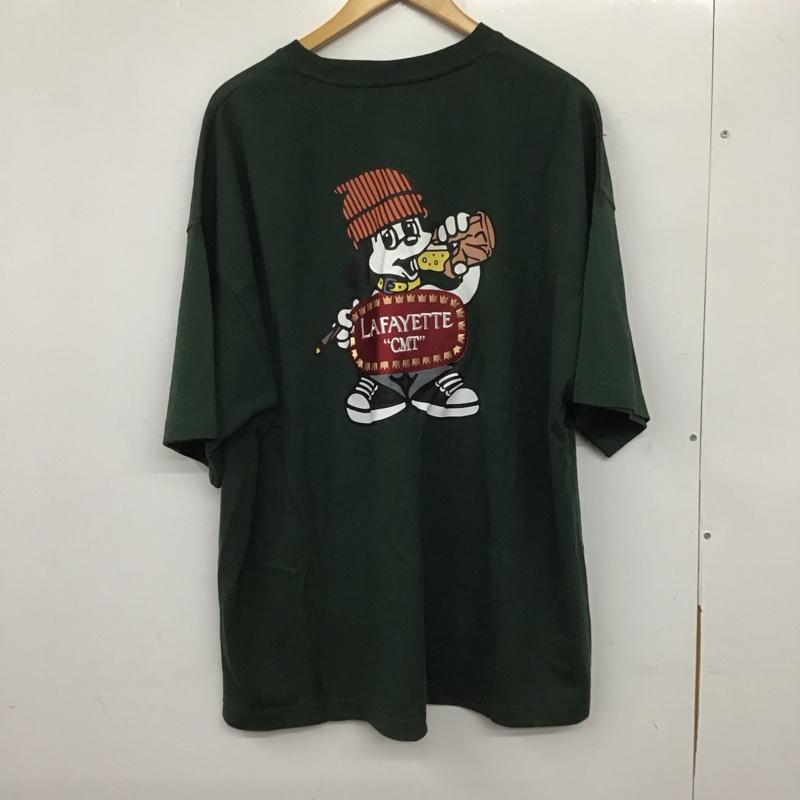 ラファイエット Lafayette Tシャツ 半袖 CM1156 centimeter クルーネック バックプリント XL ロゴ、文字 緑 / グリーン /  メンズ USED 古着 中古 10140239