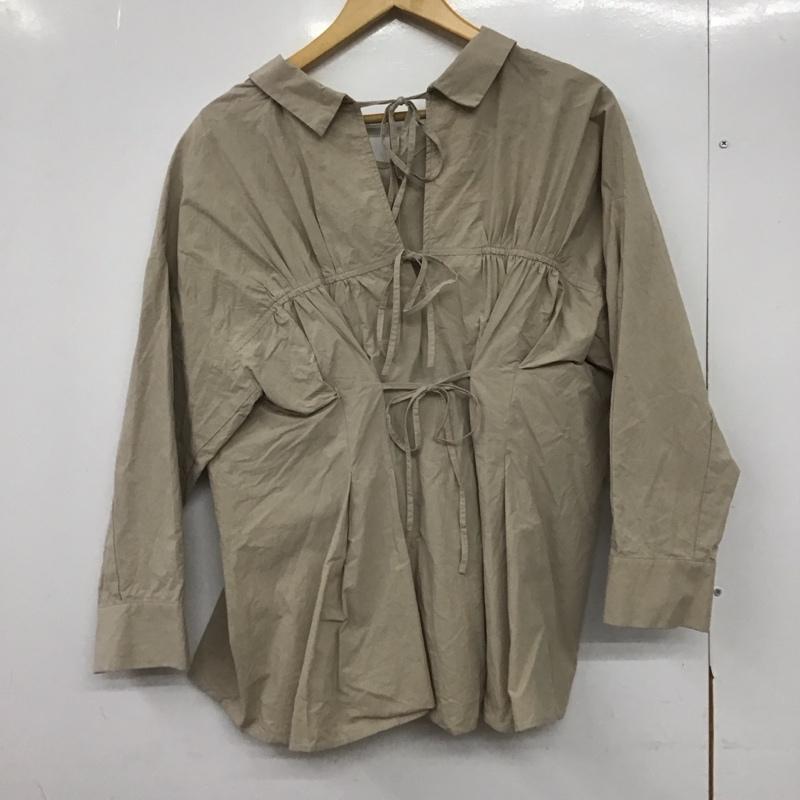 ムルーア MURUA シャツ、ブラウス 長袖 012010400601 ウエストシェイプオーバーシャツ FREE 無地 ベージュ / ベージュ /  レディース USED 古着 中古 10146772