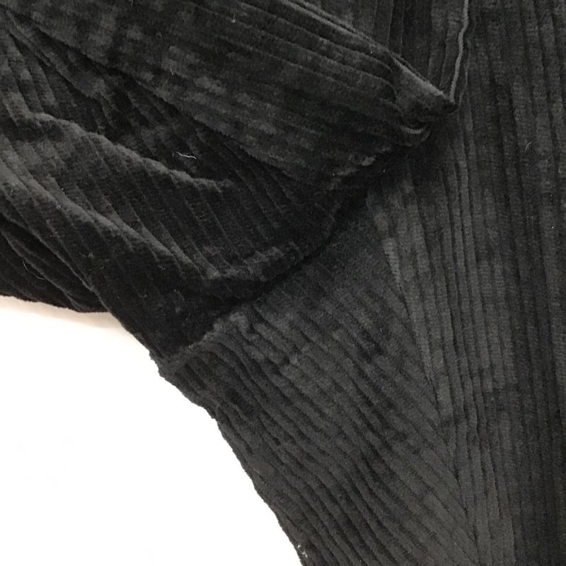 エンポリオアルマーニ EMPORIO ARMANI パンツ スラックス ワイドパンツ コーデュロイパンツ カジュアルパンツ スラックス 48 無地 黒 / ブラック /  メンズ USED 古着 中古 10105572