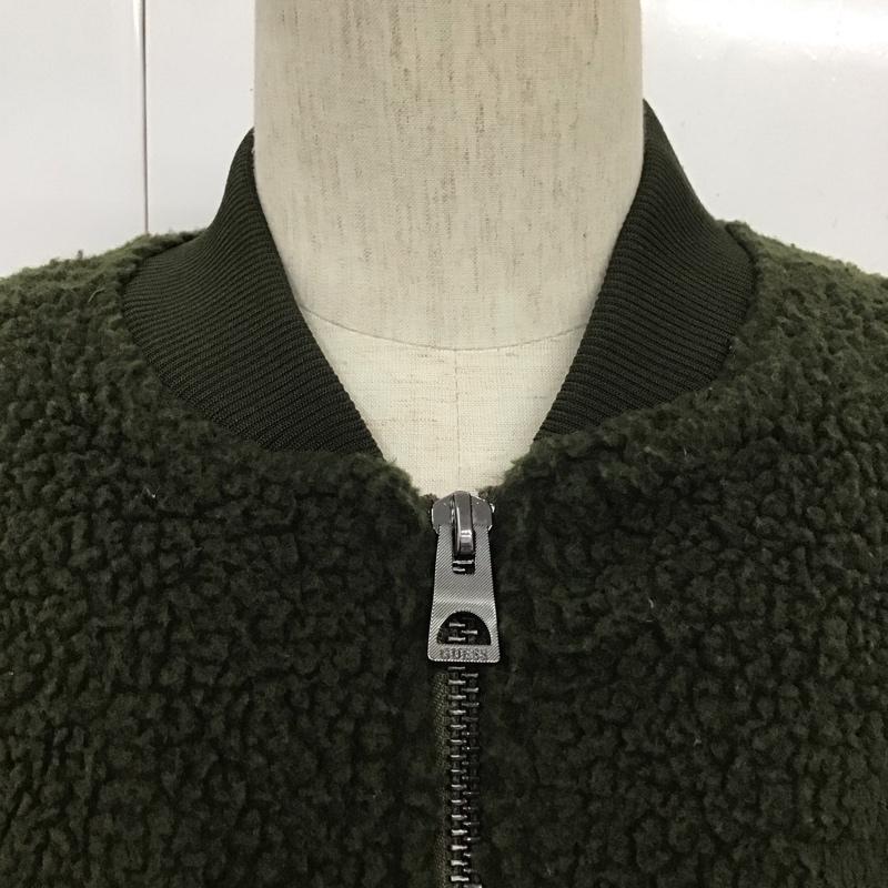 ゲス Guess ジャケット、上着 ジャンパー、ブルゾン ジップアップジャケット フリースアウター カジュアルジャケット ラグラン M 無地 カーキ / カーキ /  メンズ USED 古着 中古 10107772