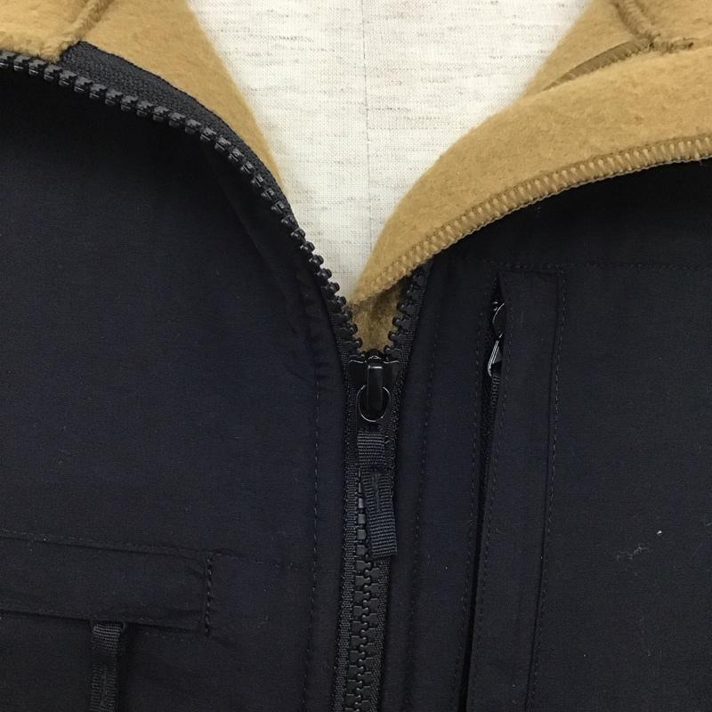 ザノースフェイス THE NORTH FACE ジャケット、上着 ジャンパー、ブルゾン na72051 デナリジャケット フリース ノーステックジップアップ アウトドア XL ロゴ、文字 黒 / ブラック / X ベージュ / ベージュ /  メンズ USED 古着 中古 10108679