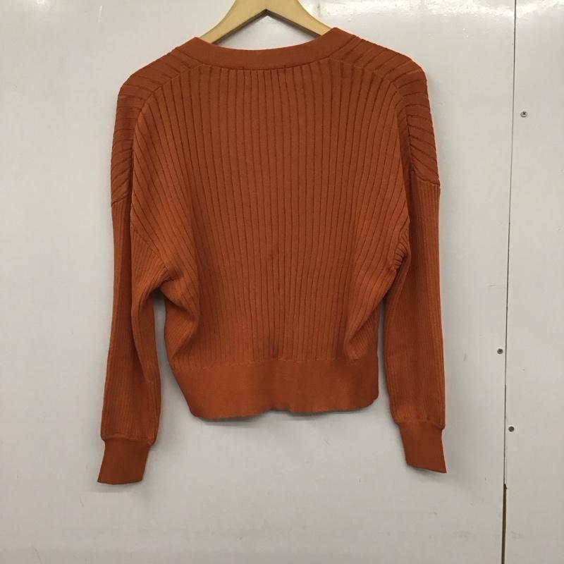アズールバイマウジー AZUL BY MOUSSY カーディガン 長袖 250DSH70-170D FREE 無地 橙 / オレンジ /  レディース USED 古着 中古 10137409