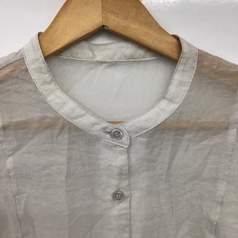ローリーズファーム LOWRYS FARM シャツ、ブラウス 長袖 シアーシャツ FREE 無地 灰 / グレー /  レディース USED 古着 中古 10146753