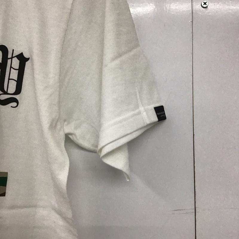 ステューシー STUSSY Tシャツ 半袖 半袖カットソー プリントTシャツ クルーネックカットソー S ロゴ、文字 白 / ホワイト /  メンズ USED 古着 中古 10145557