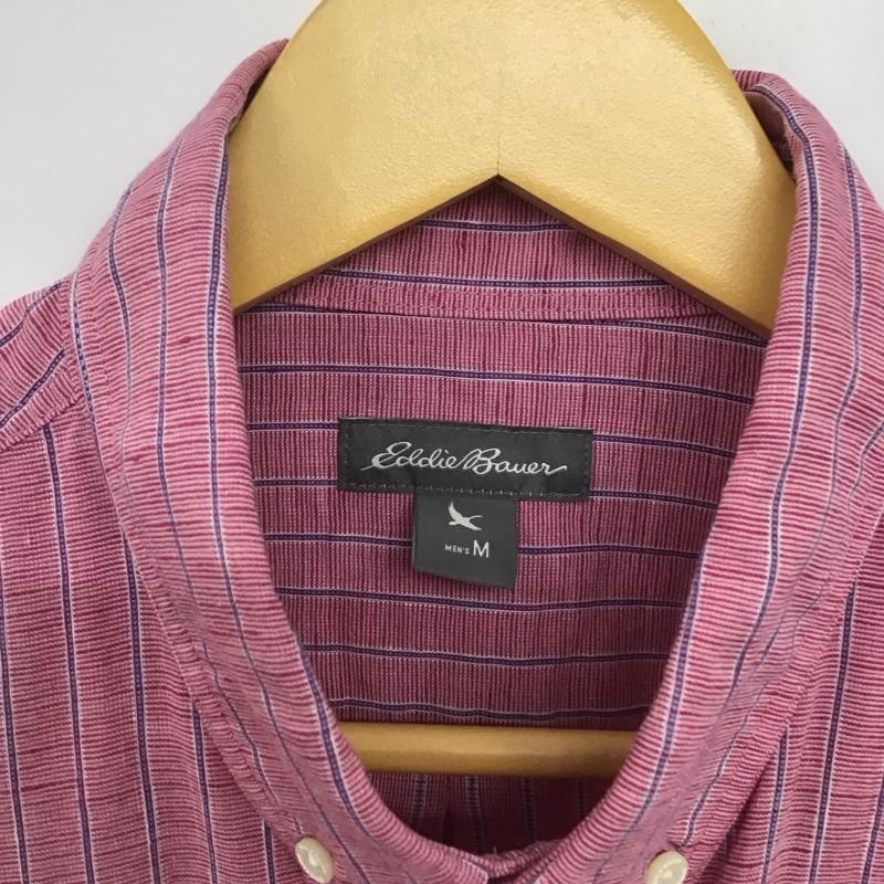 エディーバウアー Eddie Bauer シャツ、ブラウス 七分袖 M ストライプ マルチカラー / マルチカラー /  メンズ USED 古着 中古 10141178