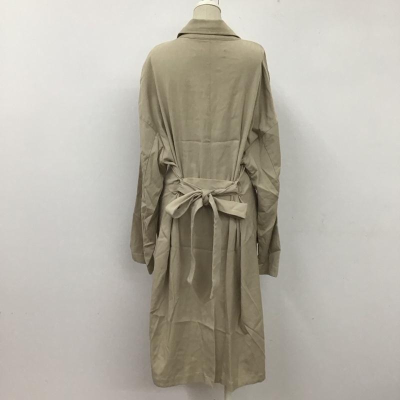 ザラ ZARA コート コート一般 8073 040 806 ロング丈 L 無地 ベージュ / ベージュ /  レディース USED 古着 中古 10107517