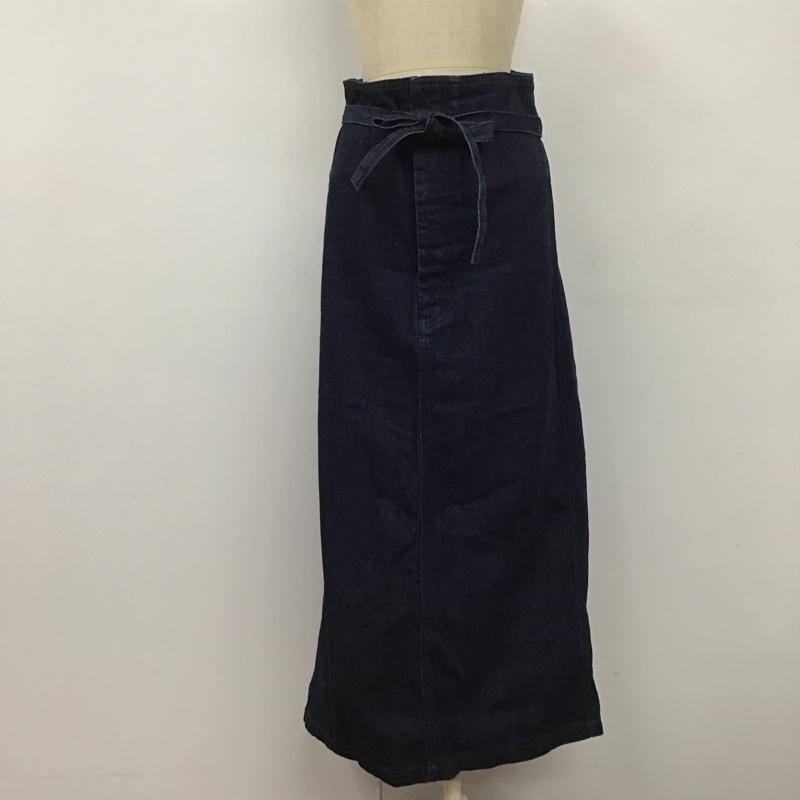 マウジー MOUSSY スカート ロングスカート 010fsb11‐0180 デニムロングスカート カジュアルスカート フレアスカート 2 無地 インディゴ / インディゴ /  レディース USED 古着 中古 10123852
