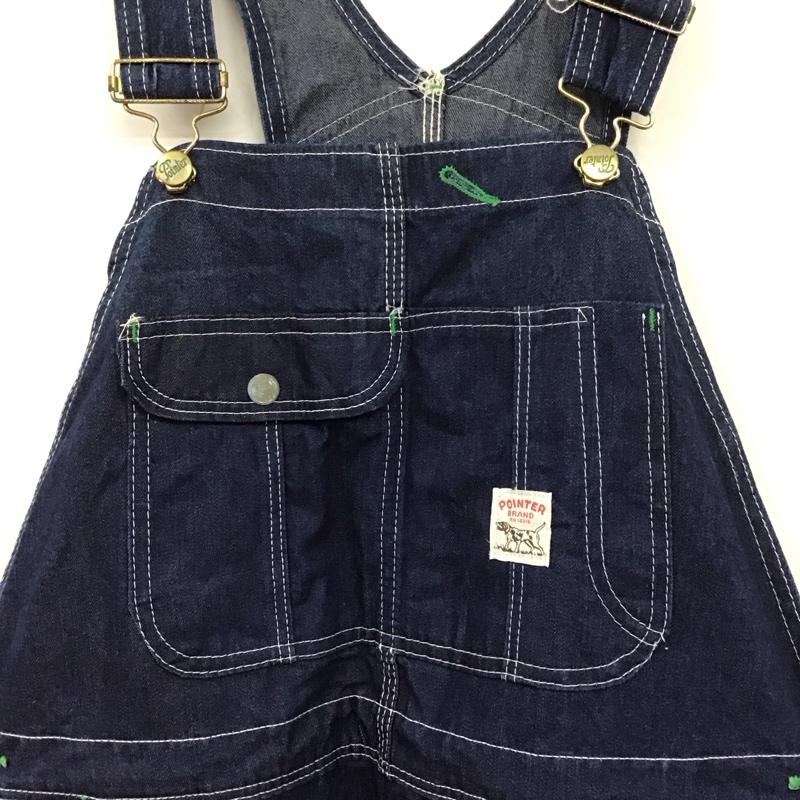 ポインター POINTER サロペット・オーバーオール サロペット、オーバーオール デニムオーバーオール オールインワン ワイドパンツ カジュアルパンツ 無地 インディゴ / インディゴ /  メンズ USED 古着 中古 10109151