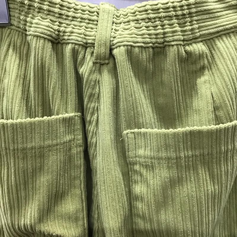 エヘカソポ ehka sopo パンツ スラックス コーデュロイパンツ FREE 無地 薄緑 / ライトグリーン /  レディース USED 古着 中古 10123451