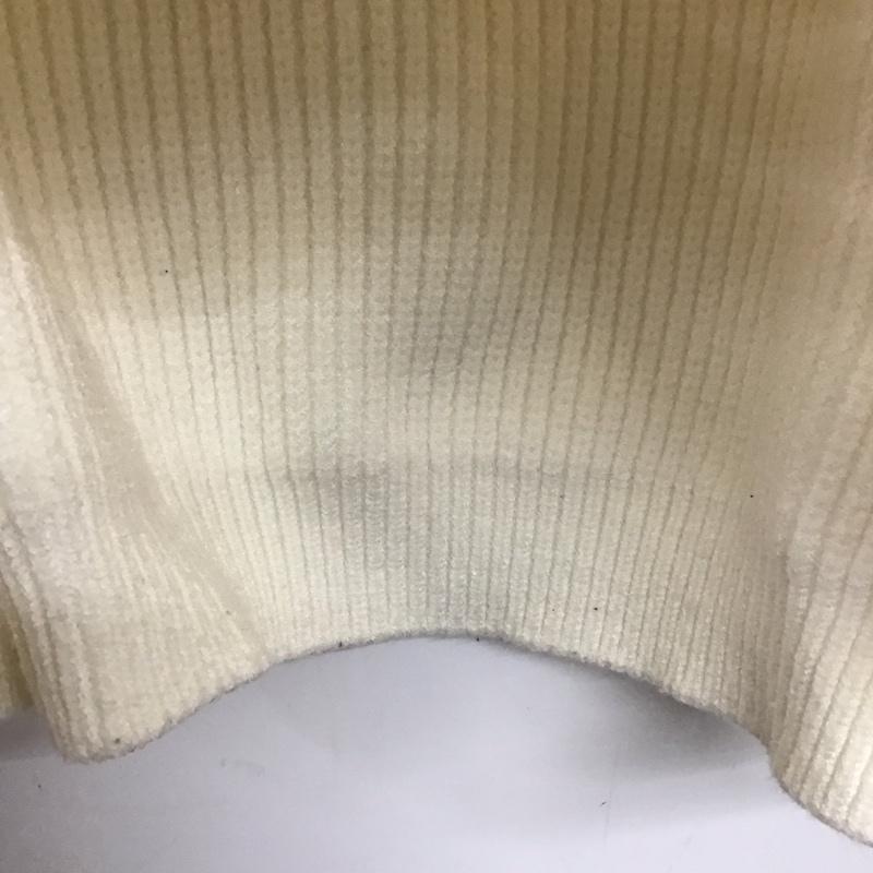 ザラ ZARA ニット、セーター 長袖 M 無地 白 / ホワイト /  レディース USED 古着 中古 10138154