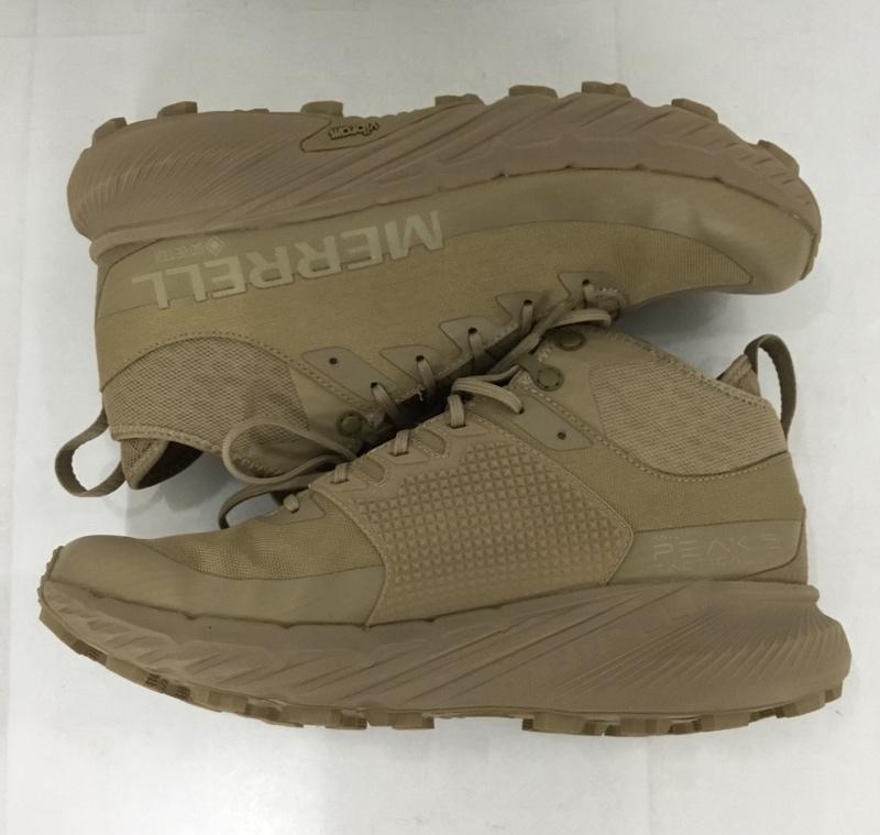 メレル MERRELL スニーカー スニーカー J005773 AGILITY PEAK 5 TACTICAL MID GORE-TEX 30cm 箱有 30.0cm ロゴ、文字 ベージュ / ベージュ /  メンズ USED 古着 中古 10134531