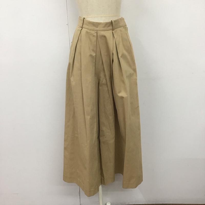 レイビームス Ray BEAMS ボトムス ボトムス 63-23-0168-690 ワイドパンツ 0 無地 ベージュ / ベージュ /  レディース USED 古着 中古 10109065