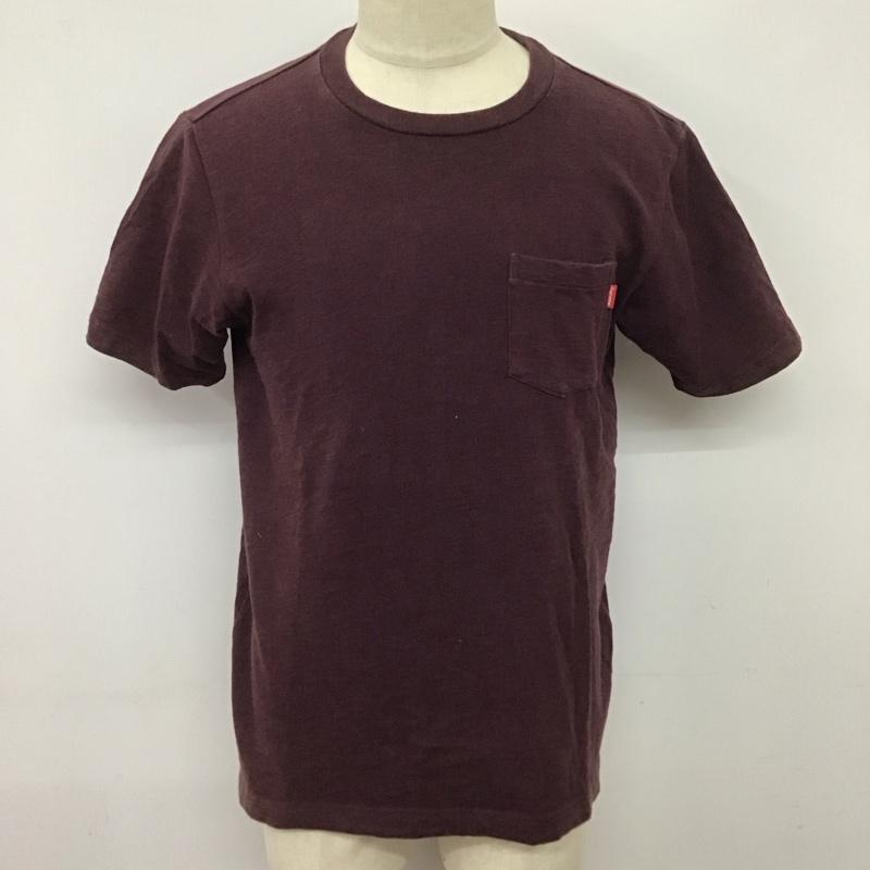 シュプリーム Supreme Tシャツ 半袖 2019SS PocketS/STee 半袖カットソー 無地Tシャツ クルーネックカットソー S 無地 えんじ / ワインレッド /  メンズ USED 古着 中古 10124349