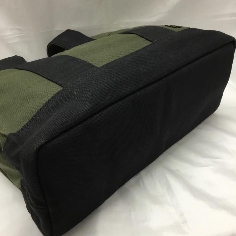 ポーター PORTER トートバッグ トートバッグ 山崎まさよし コラボ ロゴ、文字 カーキ / カーキ / X 黒 / ブラック /  メンズ USED 古着 中古 10110151