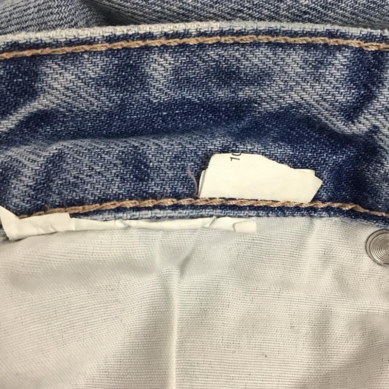 ザラ ZARA パンツ デニム、ジーンズ ワイドパンツ カットオフ 無地 水色 / ライトブルー /  レディース USED 古着 中古 10109441
