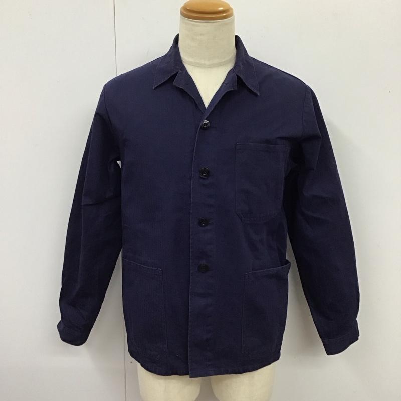 古着 USED ジャケット、上着 ジャケット、ブレザー 8415-12-121-4484 ミリタリー シャツジャケット 46 無地 紺 / ネイビー /  メンズ USED 古着 中古 10115706
