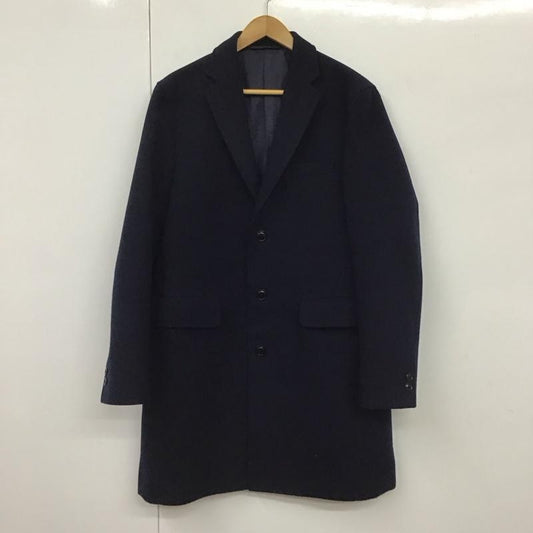 ビームス BEAMS コート コート一般 ロングコート カラージャケット アウター M 無地 紺 / ネイビー /  メンズ USED 古着 中古 10130803