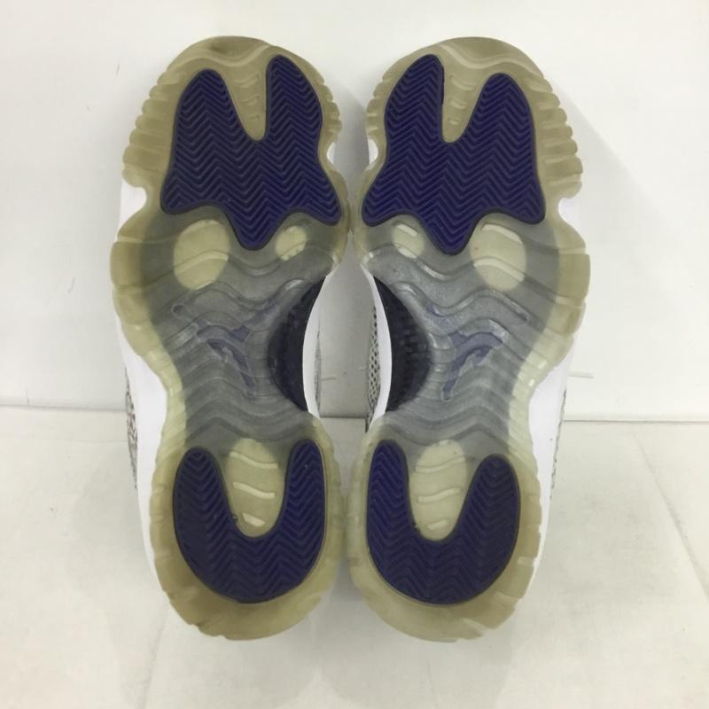 ナイキ NIKE スニーカー スニーカー 306008-102 AIR JORDAN 11 RETRO LOW 27cm 箱有 27.0cm ワンポイント 白 / ホワイト / X 灰 / グレー /  メンズ USED 古着 中古 10133609