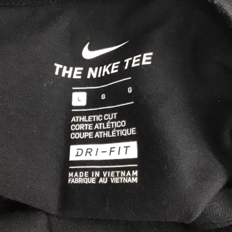 ナイキ NIKE Tシャツ 半袖 AH6498-010 DRI-FIT BLEND JDQ SWOOSH TEE L プリント X ロゴ、文字 黒 / ブラック /  メンズ USED 古着 中古 10108001