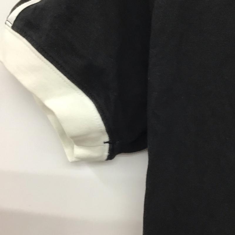 アディダス adidas Tシャツ 半袖 M ロゴ、文字 黒 / ブラック /  レディース USED 古着 中古 10140053