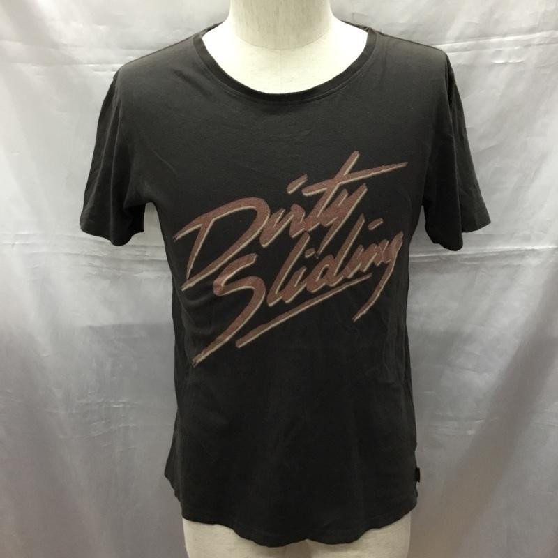 ティーシーエスエス TCSS Tシャツ 半袖 半袖カットソー プリントTシャツ クルーネックカットソー S ロゴ、文字 黒 / ブラック /  メンズ USED 古着 中古 10114589