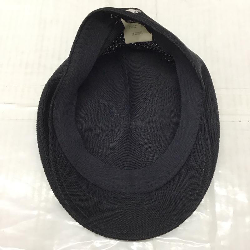 カンゴール KANGOL 帽子 ハンチング 0290BC Tropic 504 Ventair XL ロゴ、文字 黒 / ブラック /  メンズ USED 古着 中古 10120889