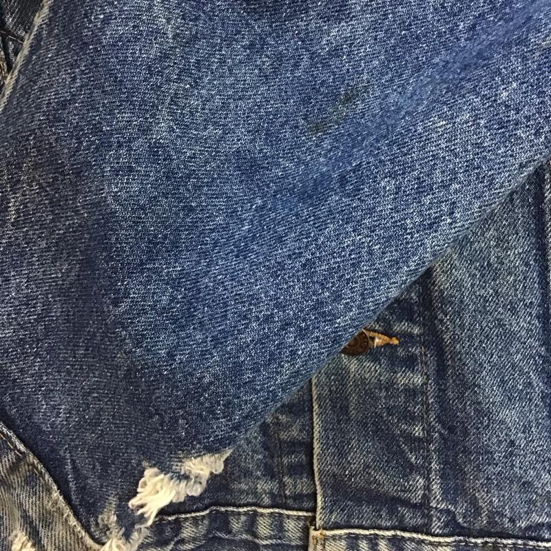 リーバイストラウスアンドコー Levi Strauss & co. ジャケット、上着 ジャンパー、ブルゾン デニムジャケット Gジャン アウター カジュアルジャケット 40 ダメージ加工 インディゴ / インディゴ /  メンズ USED 古着 中古 10150288