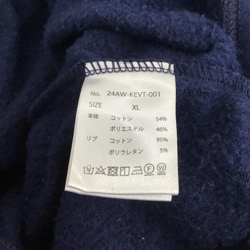 ケルティ KELTY トレーナー 長袖 長袖トレーナー スウェット クルーネック プルオーバー XL ロゴ、文字 紺 / ネイビー /  メンズ USED 古着 中古 10137796