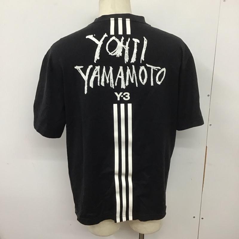 ワイスリー Y-3 Tシャツ 半袖 dy7217 SIGNATUREGRAPHICTEE 半袖カットソー プリントTシャツ クルーネックカットソー L ロゴ、文字 黒 / ブラック /  メンズ USED 古着 中古 10126971