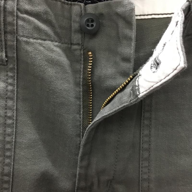 ビームスプラス BEAMS + パンツ ワークパンツ、ペインターパンツ ベイカーパンツ ミリタリーパンツ ワイドパンツ カジュアルパンツ S 無地 カーキ / カーキ /  メンズ USED 古着 中古 10114125