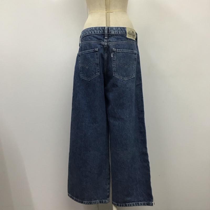 リーバイストラウスアンドコー Levi Strauss & co. パンツ デニム、ジーンズ シルバータブ デニムパンツ ワイドパンツ ジーンズ 28インチ 無地 インディゴ / インディゴ /  レディース USED 古着 中古 10120424