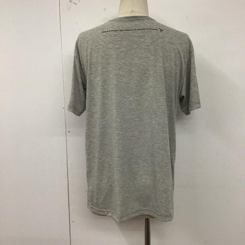 ザノースフェイス THE NORTH FACE Tシャツ 半袖 半袖カットソー プリントTシャツ クルーネックカットソー XL プリント 灰 / グレー /  メンズ USED 古着 中古 10127325