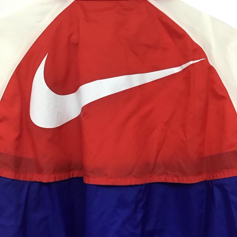 ナイキ NIKE ジャケット、上着 ジャンパー、ブルゾン ar2210-438 ウィンドランナージャケット ナイロンジャケット ジップアップジャケット L ロゴ、文字 白 / ホワイト / X 青 / ブルー / X 赤 / レッド /  メンズ USED 古着 中古 10145933