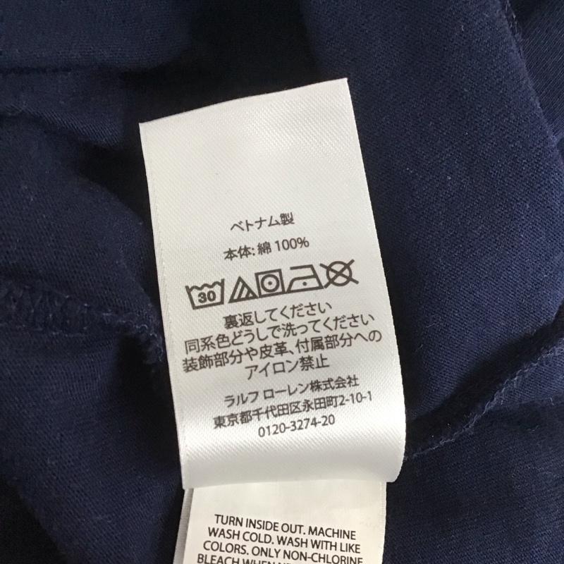 ポロラルフローレン POLO RALPH LAUREN Tシャツ 半袖 S プリント 紺 / ネイビー /  メンズ USED 古着 中古 10107314