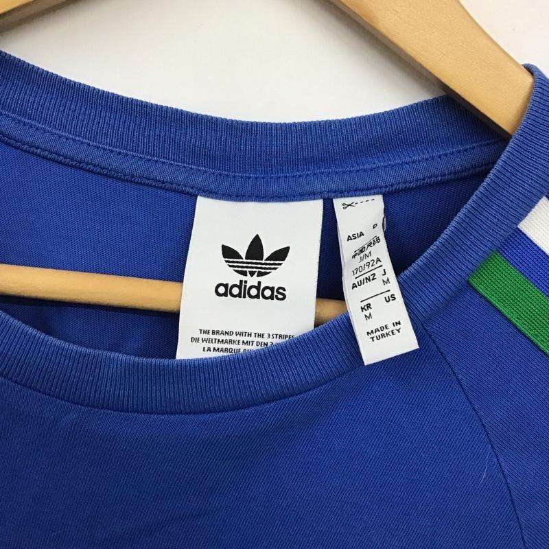 アディダス adidas Tシャツ 半袖 GP1921 M 無地 X 刺繍 青 / ブルー /  メンズ USED 古着 中古 10130390
