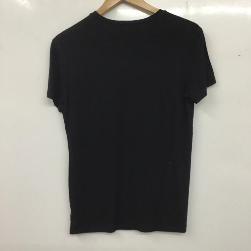 エンポリオアルマーニ EMPORIO ARMANI Tシャツ 半袖 半袖カットソー プリントTシャツ クルーネックカットソー S ロゴ、文字 黒 / ブラック /  メンズ USED 古着 中古 10136163