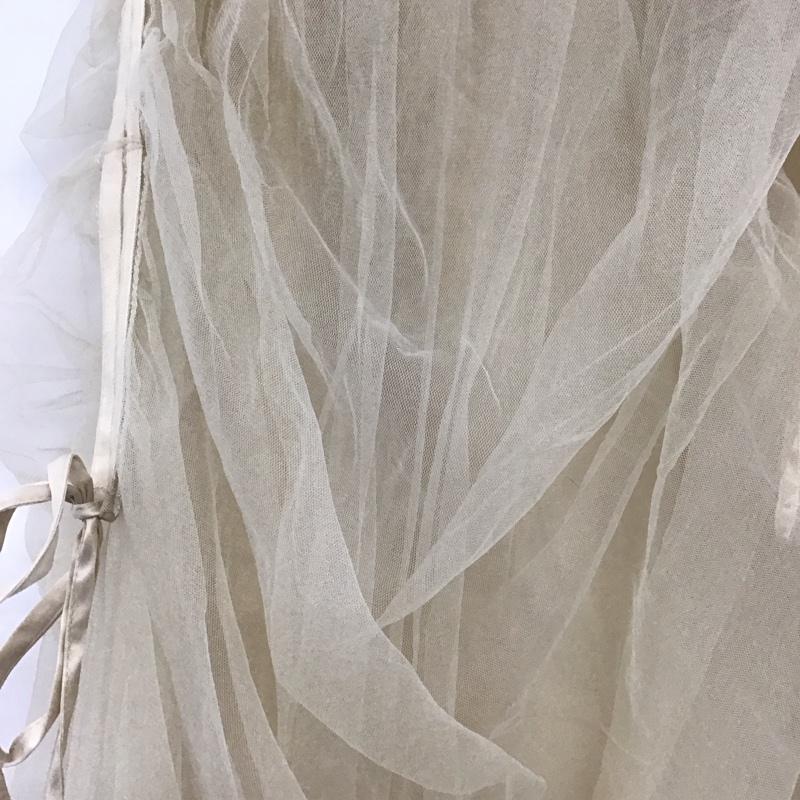 マウジー MOUSSY スカート ロングスカート 010GA730-6680 TULLE DRAWSTRING MAXI SKIRT チュール 1 無地 アイボリー / アイボリー /  レディース USED 古着 中古 10149487
