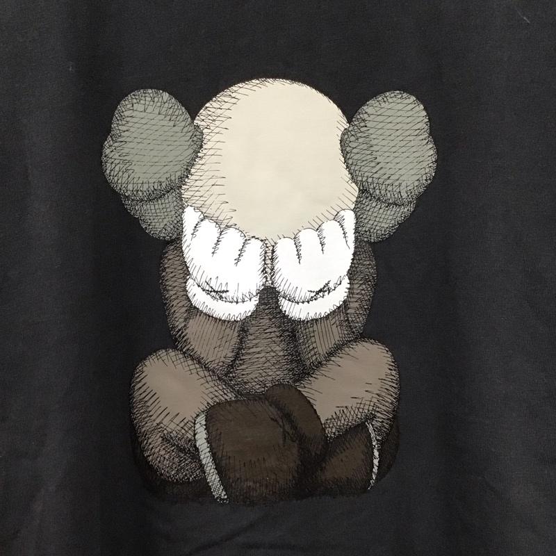 ユニクロ UNIQLO Tシャツ 半袖 kaws XL プリント チャコールグレー / チャコールグレー /  メンズ USED 古着 中古 10145747
