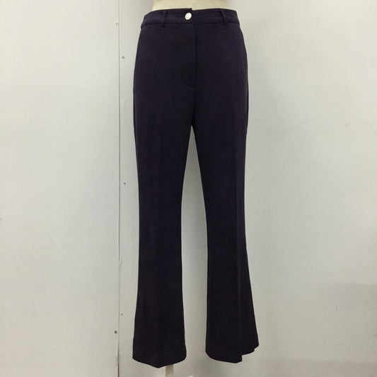 ジーナシス JEANASIS ボトムス ボトムス JS050505TS スリットパンツ ヌバックライクフレアパンツ M 無地 紫 / パープル /  レディース USED 古着 中古 10107028