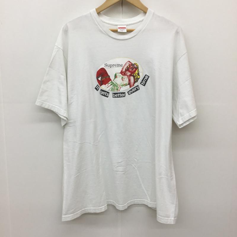シュプリーム Supreme Tシャツ 半袖 19SS It Gets Better Every Time Tee XL プリント 白 / ホワイト /  メンズ USED 古着 中古 10149779