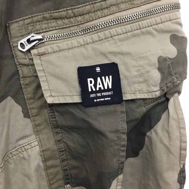 ジースターロゥ G-STAR RAW パンツ ワークパンツ、ペインターパンツ ワークパンツ ワイドパンツ カジュアルパンツ 迷彩 31インチ プリント マルチカラー / マルチカラー /  メンズ USED 古着 中古 10118698