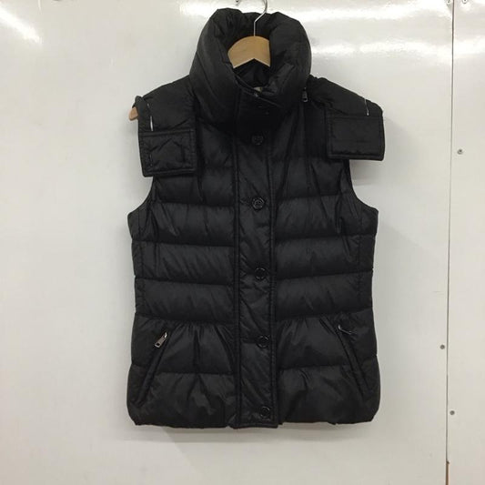 バーバリーロンドン Burberry London ベスト ベスト ベスト ジップアップベスト スタンドネック 40 無地 黒 / ブラック /  レディース USED 古着 中古 10134112
