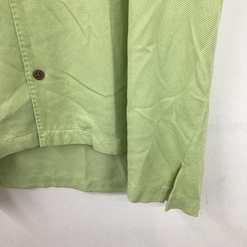 トミーバハマ Tommy Bahama シャツ、ブラウス 半袖 半袖シャツ 無地シャツ ポケットシャツ アロハシャツ XL 無地 緑 / グリーン /  メンズ USED 古着 中古 10130143