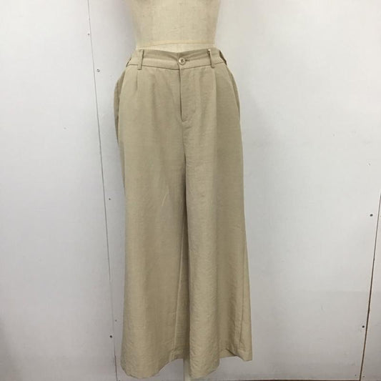 ジーナシス JEANASIS ボトムス ボトムス JS050356MC リネンライクストレートパンツ FREE 無地 ベージュ / ベージュ /  レディース USED 古着 中古 10109512